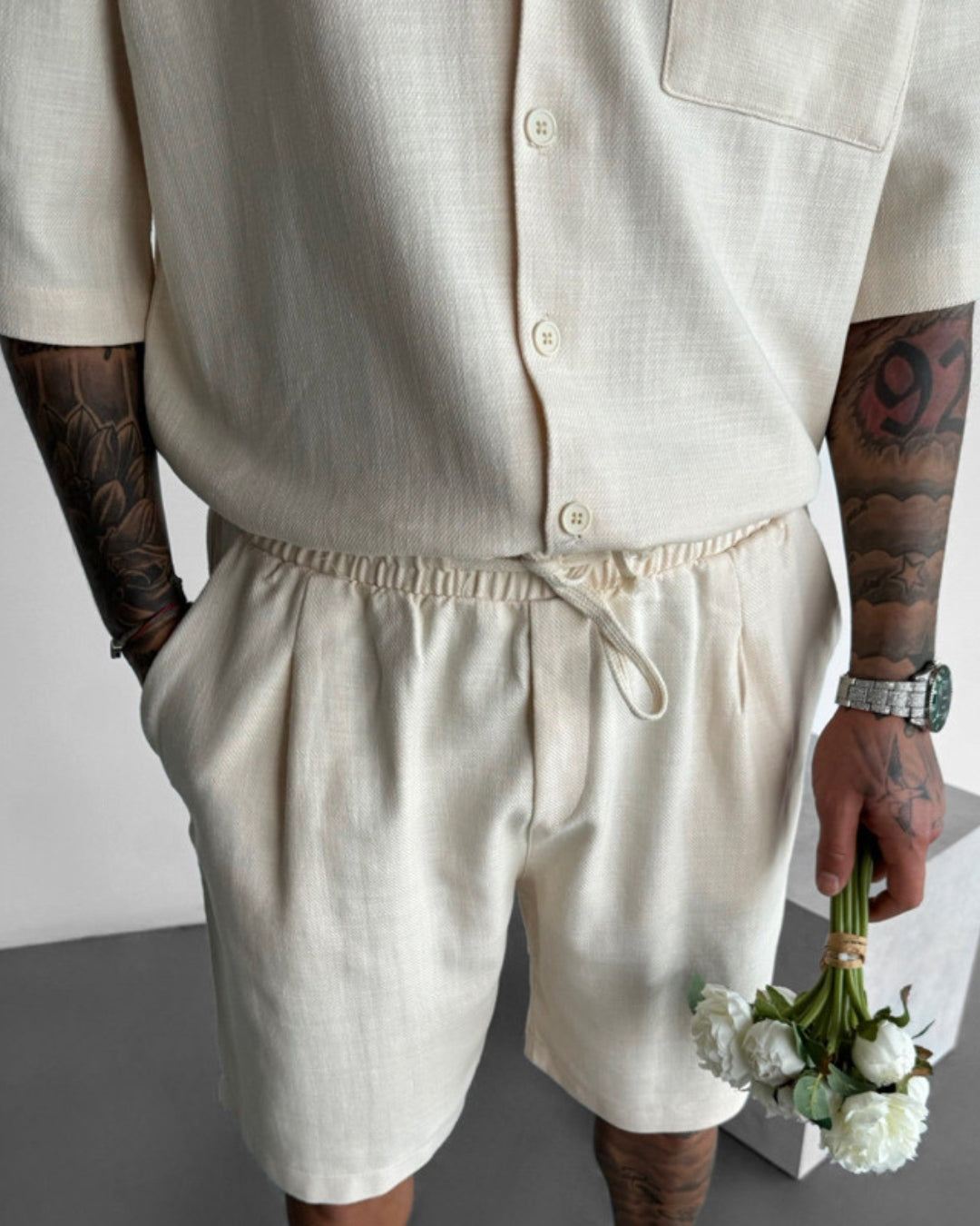 Relaxed Linen Blend Set