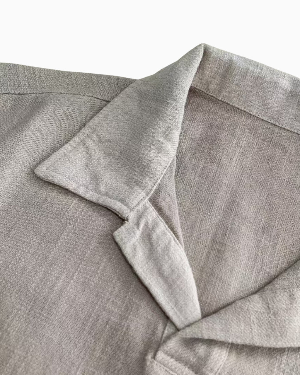 Linnen Mix Open Polo Shirt