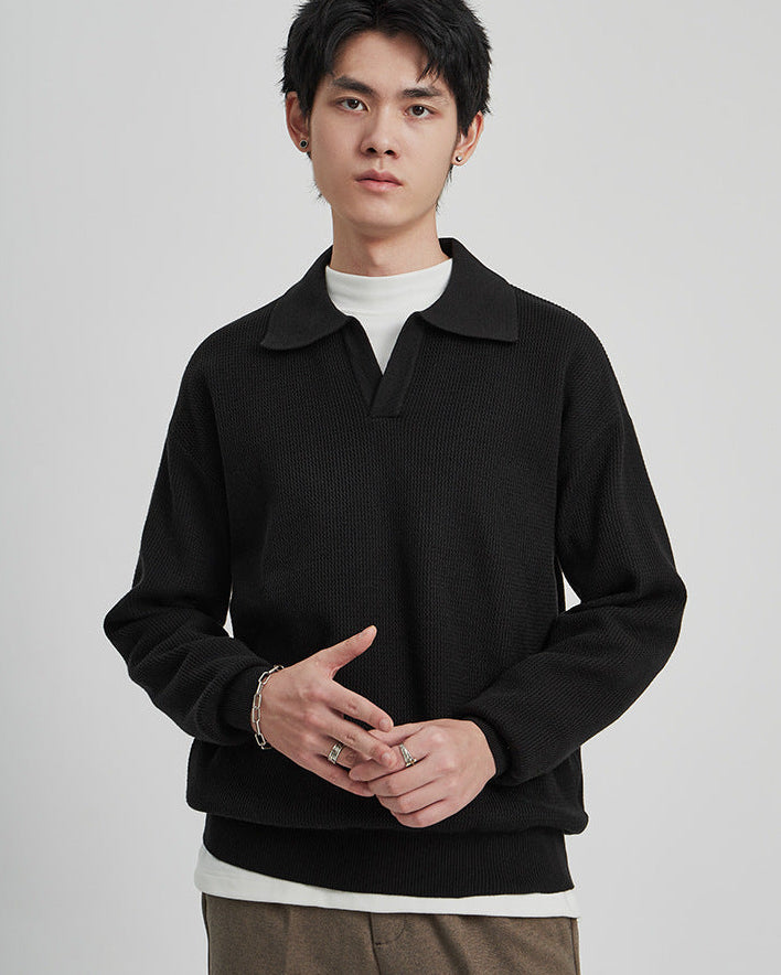 The Harlow Knit Polo Sweater