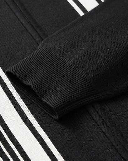 The Mo Maike Striped Harmony Knit Cardigan