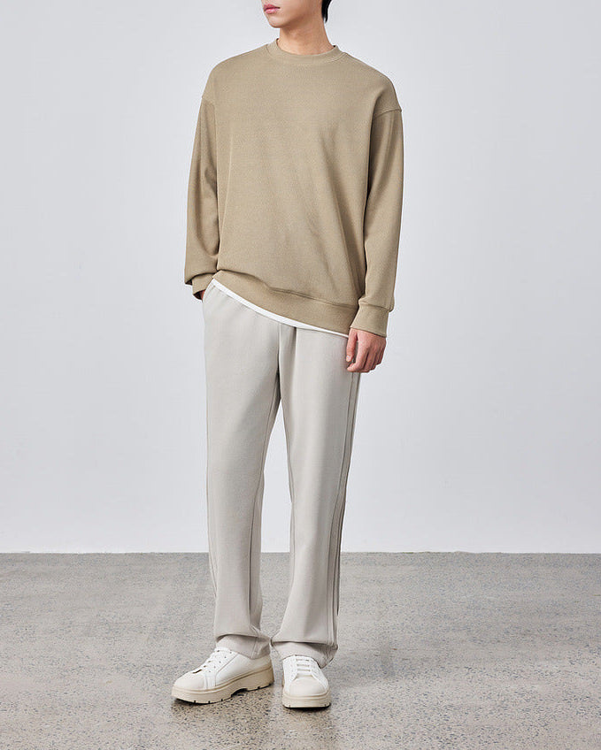 The Momeike Dual-Layer Waffle Knit Sweater