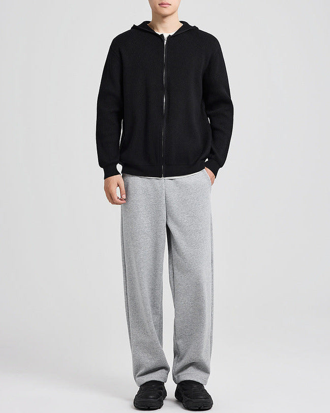 The Langston Hooded Knit Cardigan Jacket