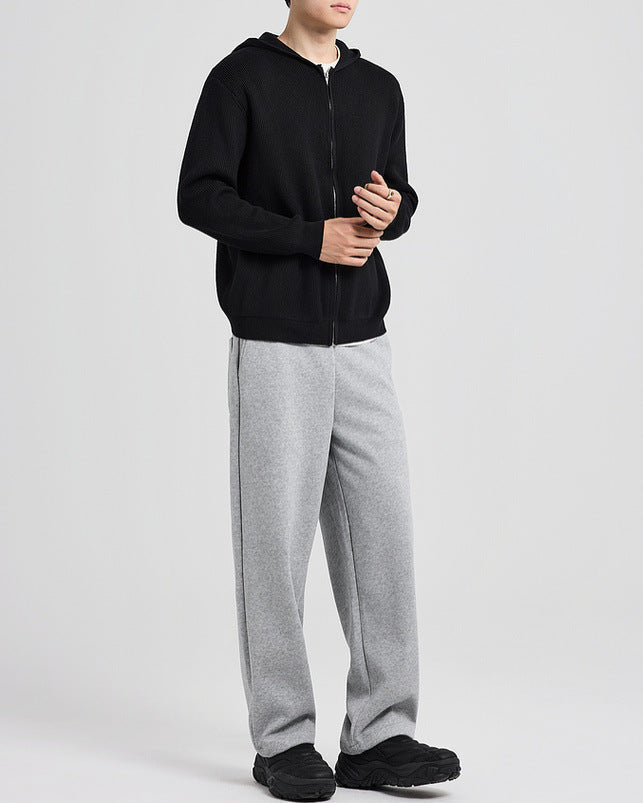 The Langston Hooded Knit Cardigan Jacket