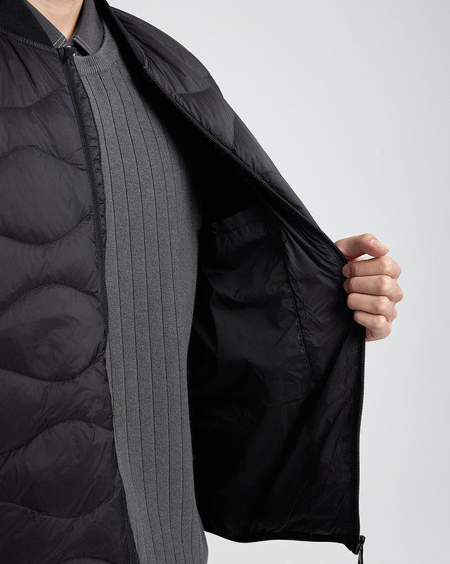 The Waverly Water-Ripple Quilted Down Jacket