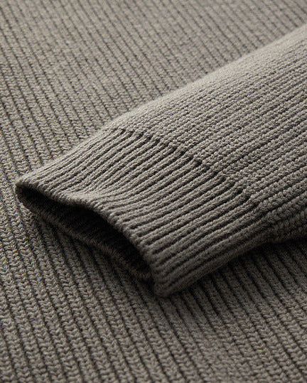 The Mo Maike Dual-Tone Lapel Knit Cardigan Jacket