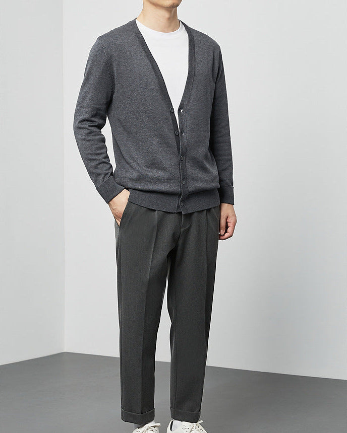 The Mimaike Essential V-Neck Knit Cardigan