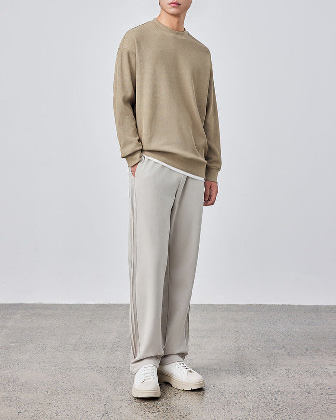 The Momeike Dual-Layer Waffle Knit Sweater