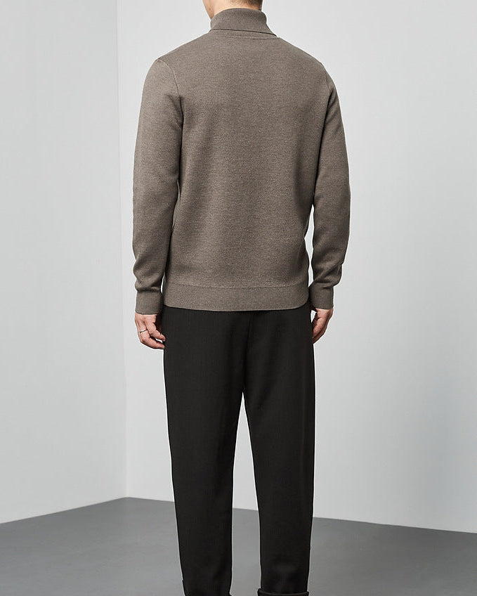 The Momeike Classic Solid Turtleneck Sweater