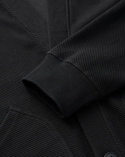 Twill Texture Striped Contrast Cardigan