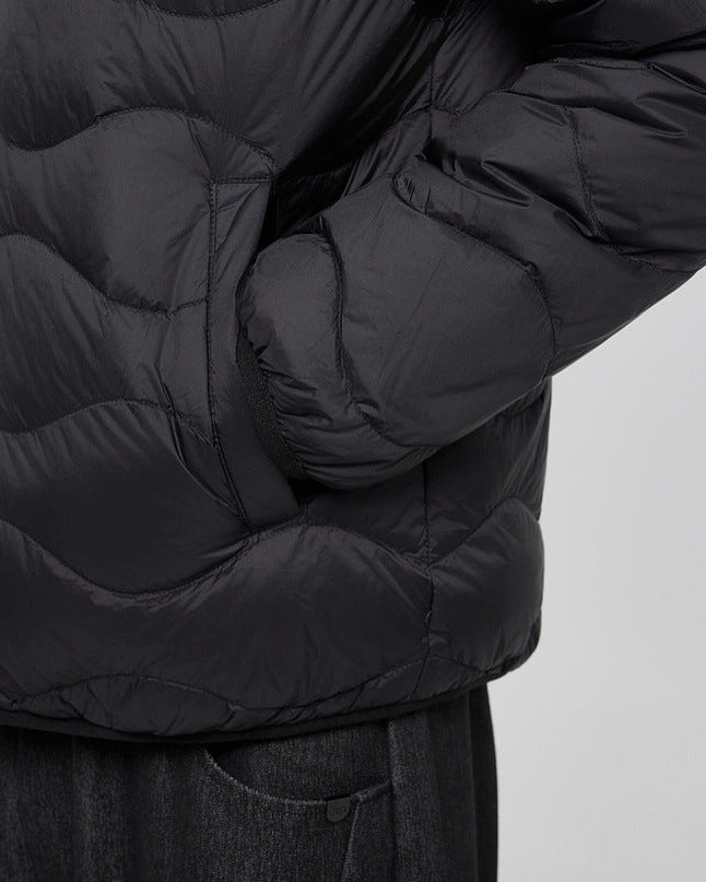 The Waverly Water-Ripple Quilted Down Jacket