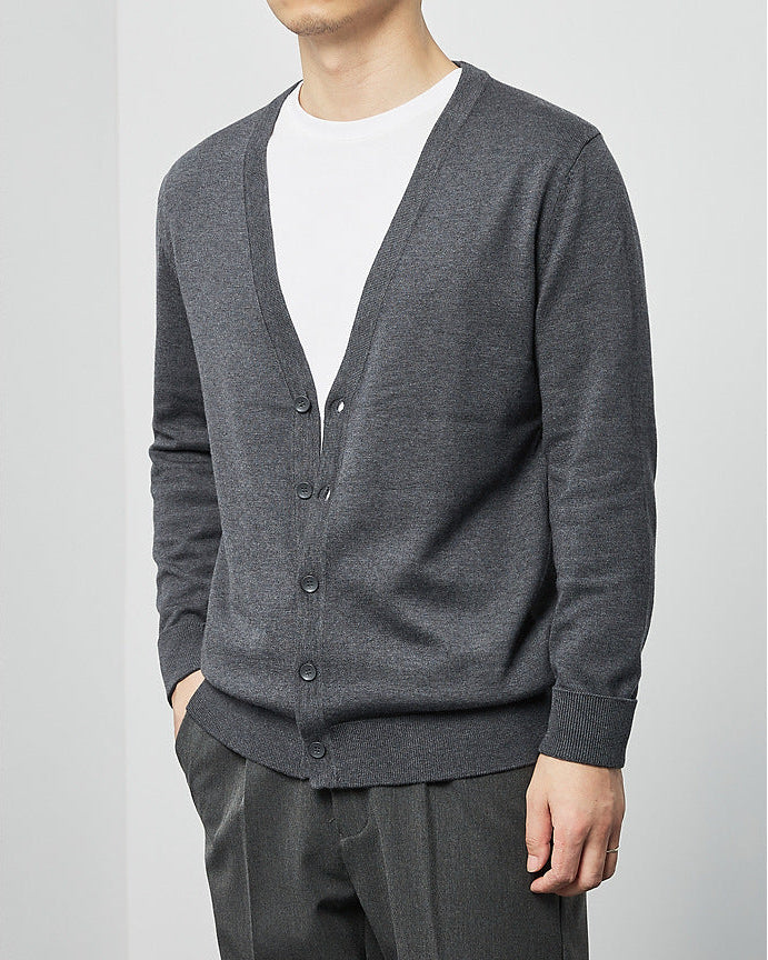 The Mimaike Essential V-Neck Knit Cardigan