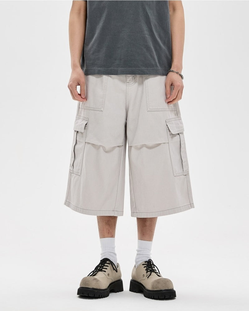 Oversized Cargo Bermuda Shorts