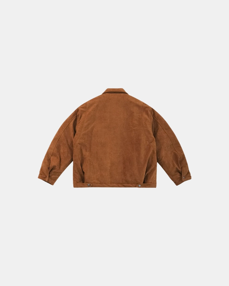 Vintage Suede Bomber Jacket