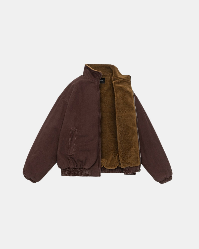 Sherpa‑Lined Bomber Jacket