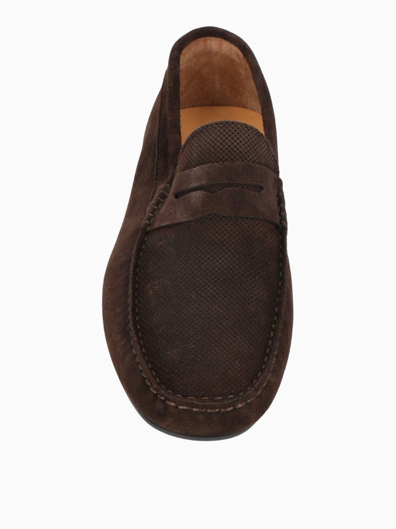 Chocolate Boat Suede loafers