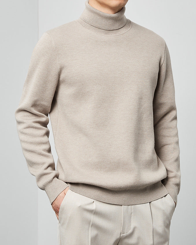 The Momeike Classic Solid Turtleneck Sweater