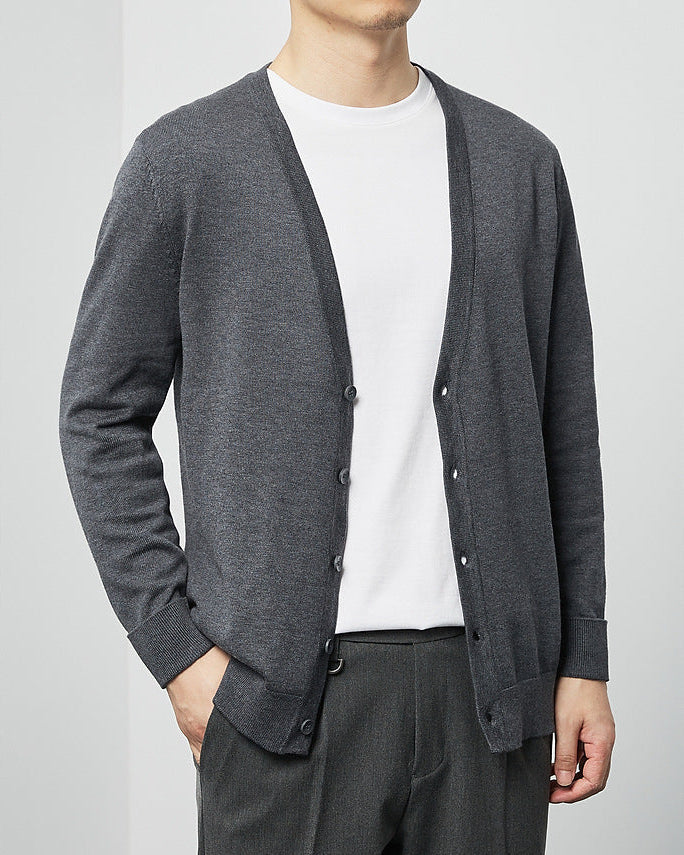 The Mimaike Essential V-Neck Knit Cardigan