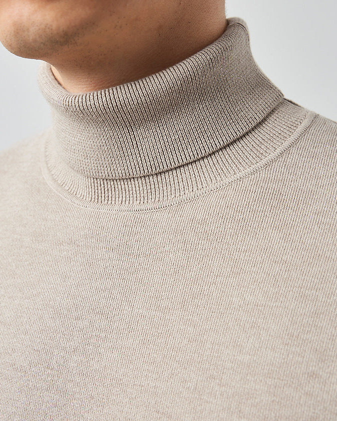 The Momeike Classic Solid Turtleneck Sweater