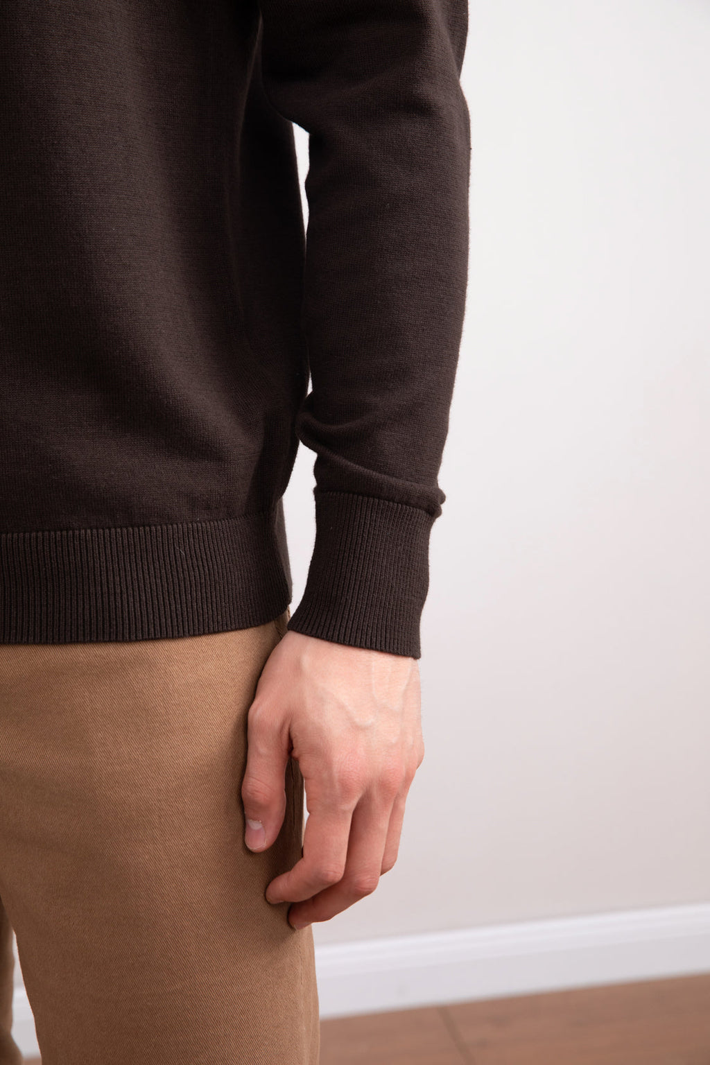 Dark Brown Crewneck Sweater