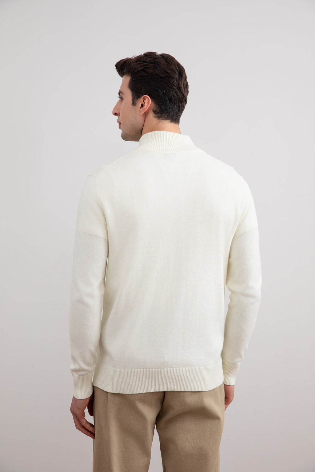 Off-White Classic Zip-Up Cardigan