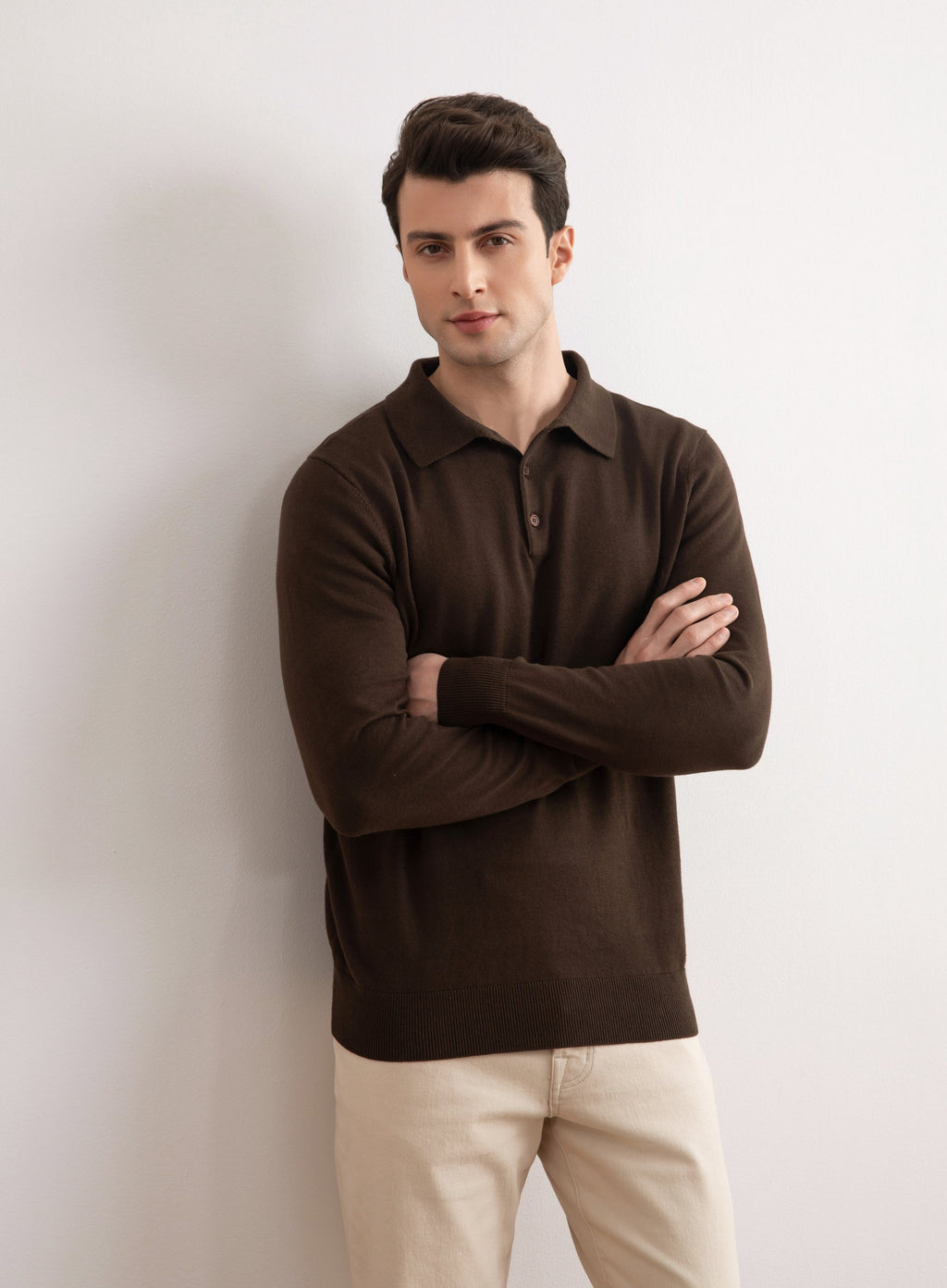 Brown Classic Polo Shirt