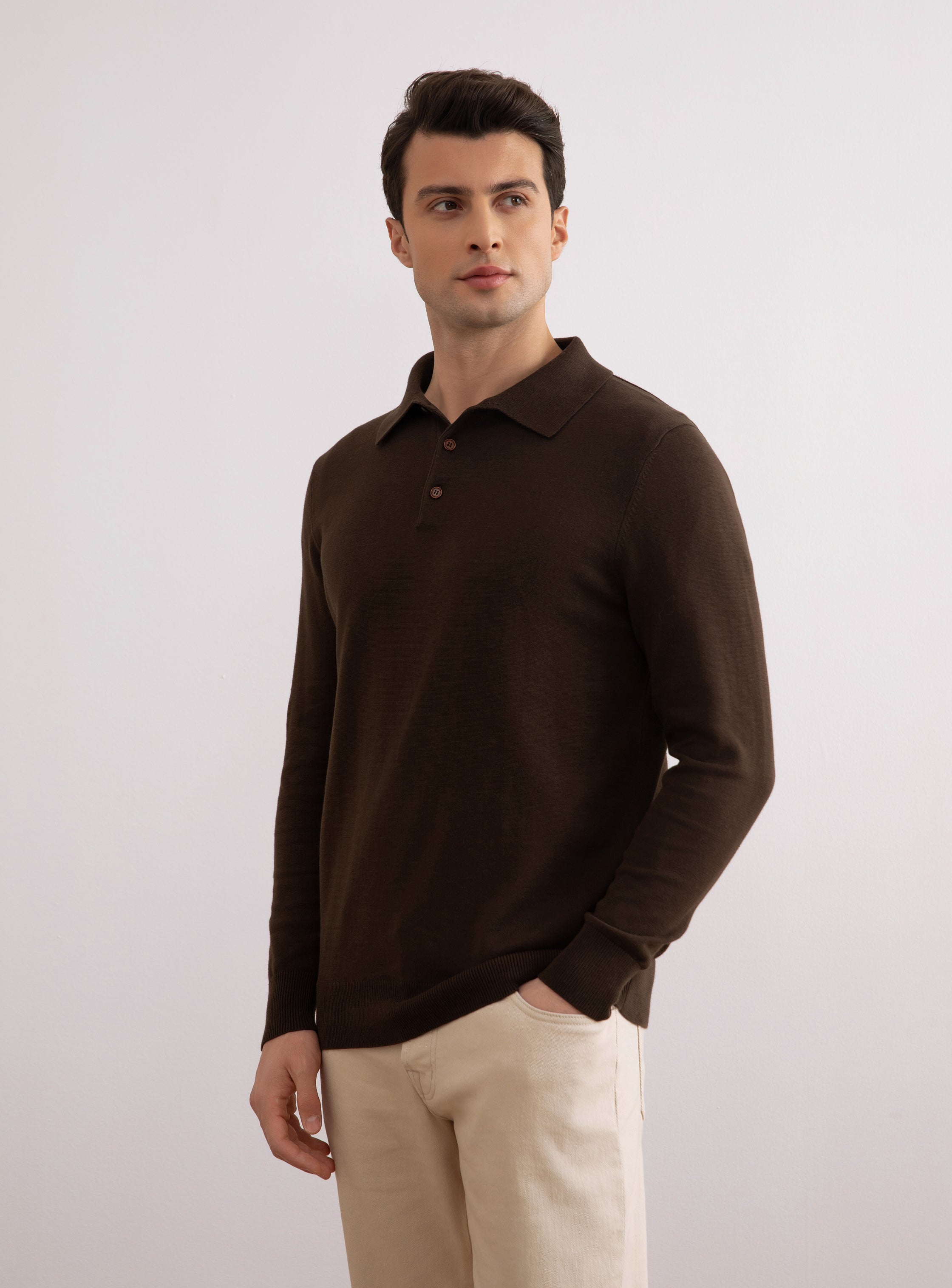 Brown Classic Polo Shirt