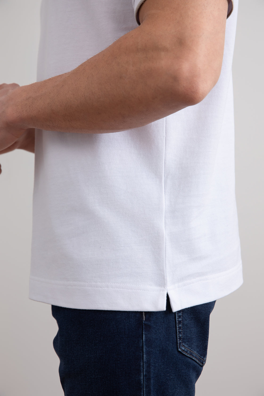 White Cruise Open Polo Shirt