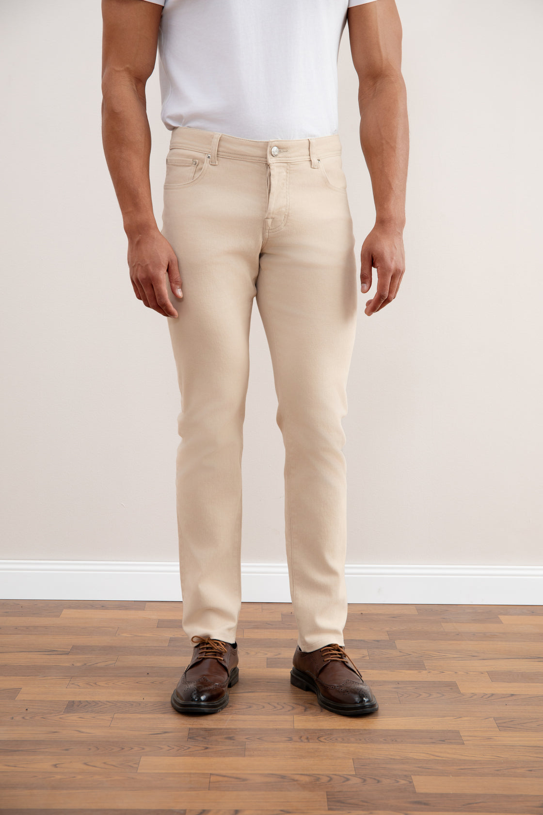 Sand Stretch Five-pockets Jeans