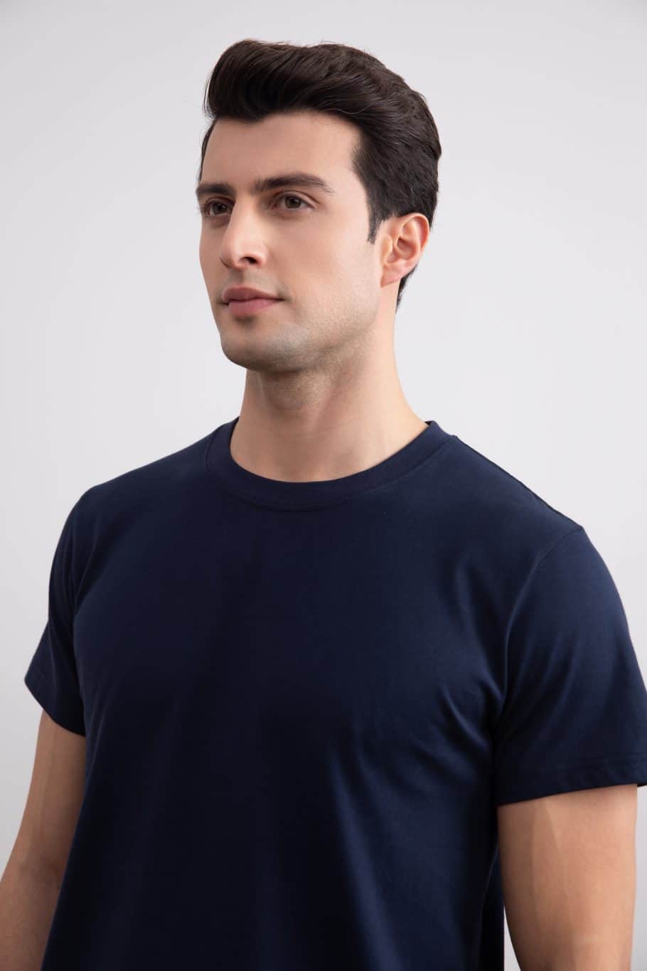 Navy Slim fit Crew-neck T-shirt