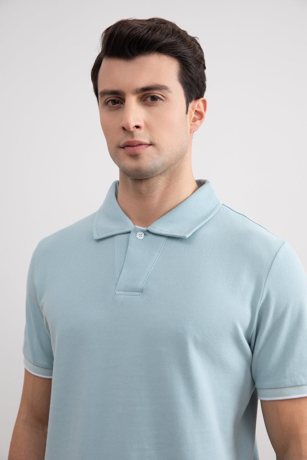 Turqoise Cruise Open Polo Shirt