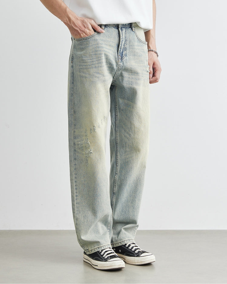 FT Vintage Washed Wide-Leg Jeans