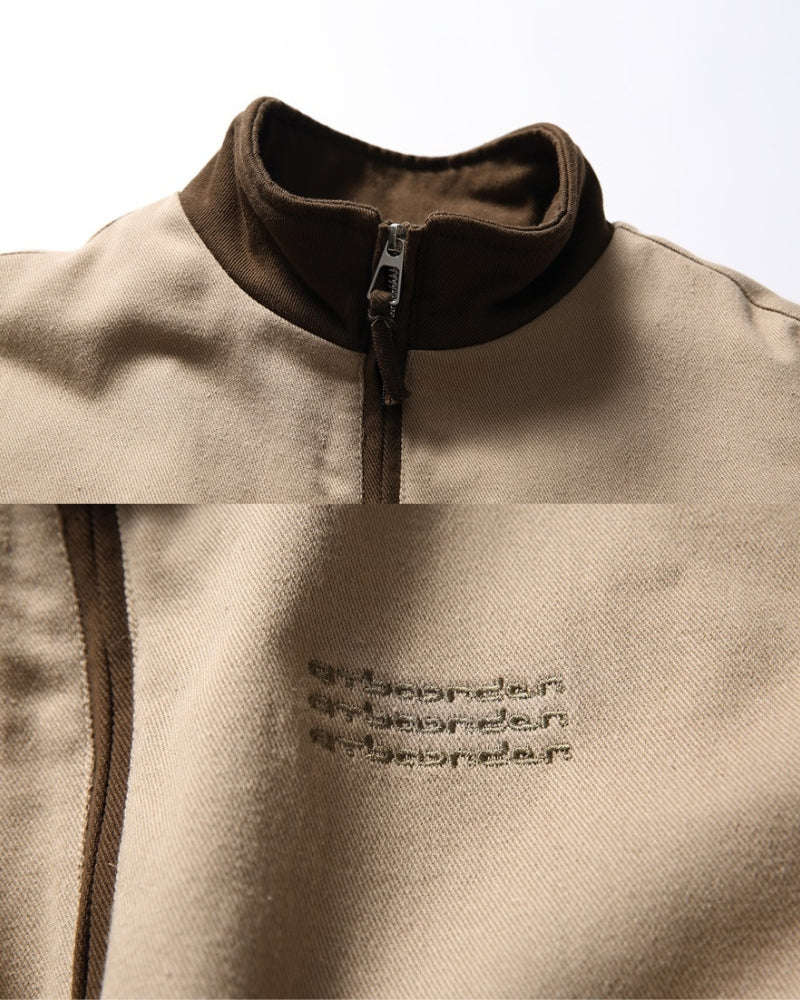 Urban Sandstone Bomber Jacket