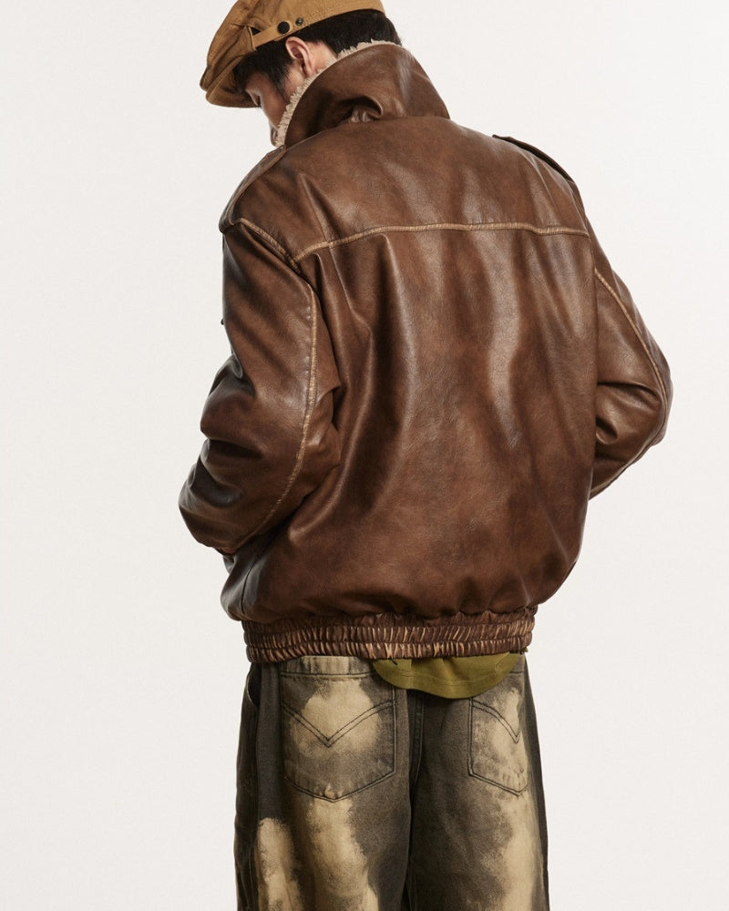 Heritage Aviator Leather Jacket