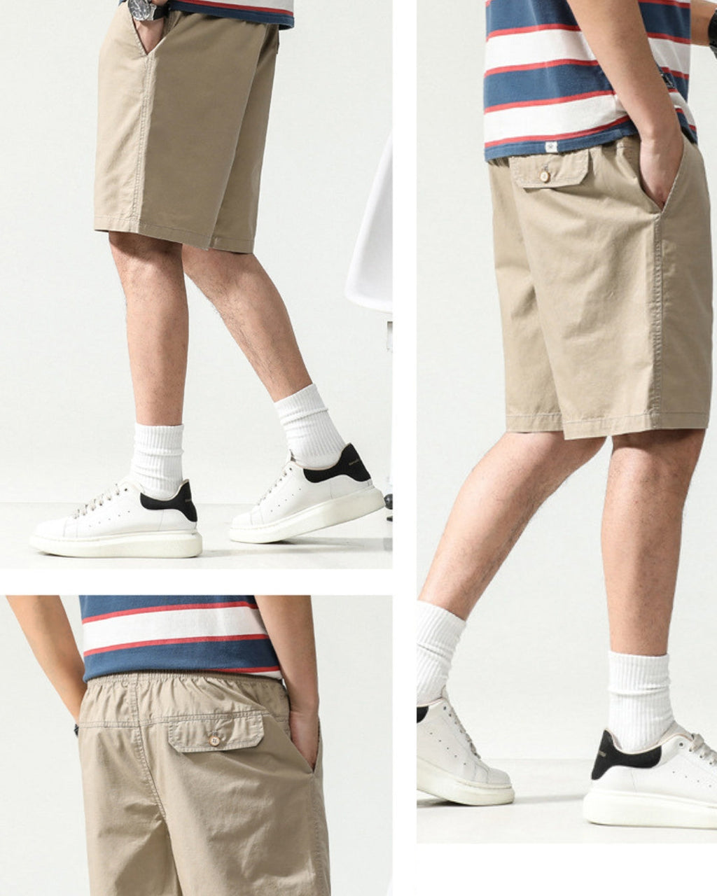 Urban Casual Shorts - Beige