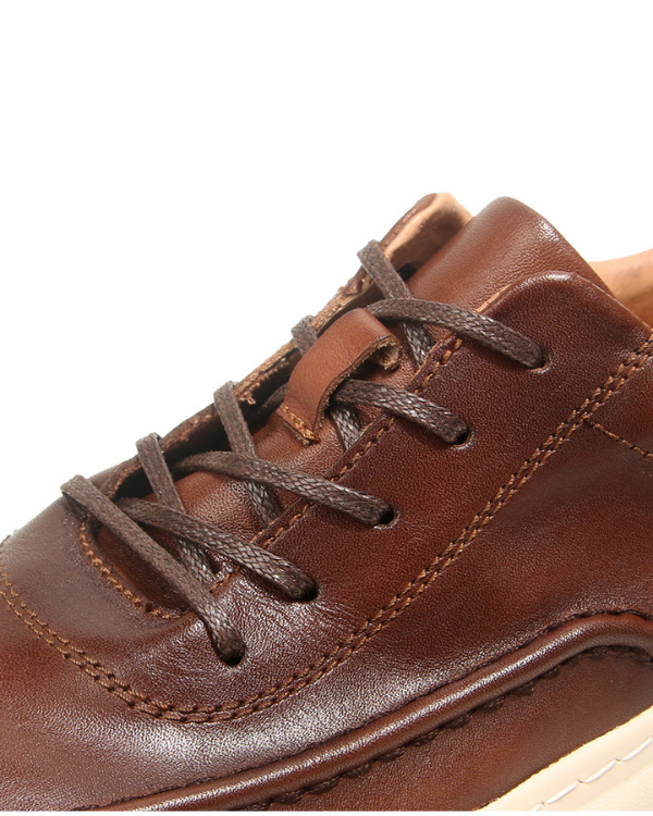 The Espresso Moc-Toe Leather Sneaker