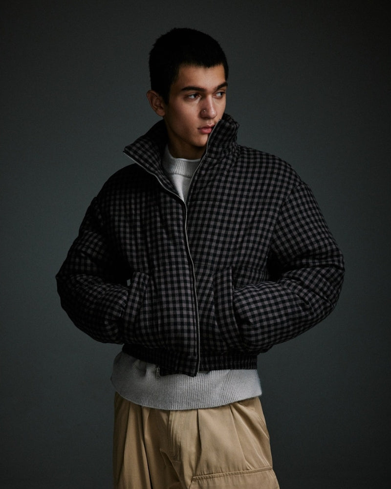 Shadow Checkered Puffer Jacket