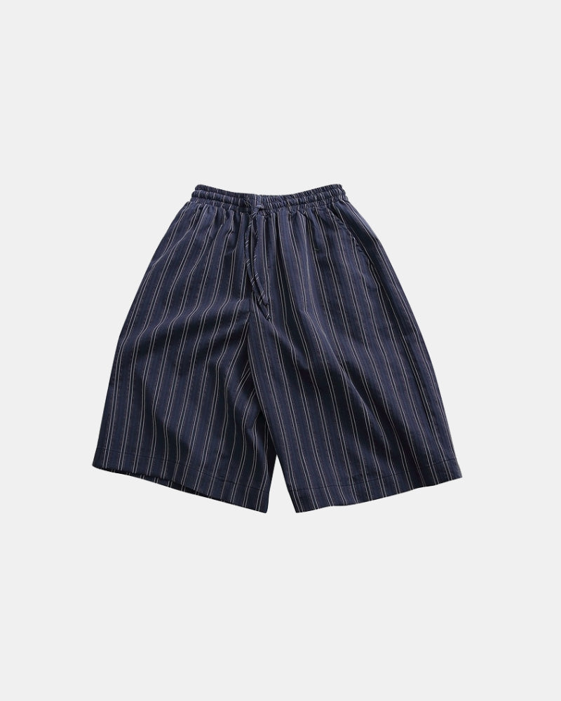 Relaxed Pinstripe Shorts