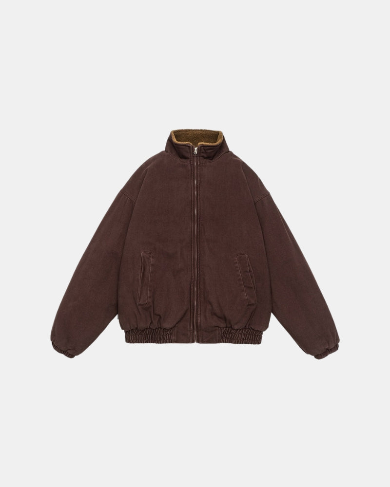 Sherpa‑Lined Bomber Jacket