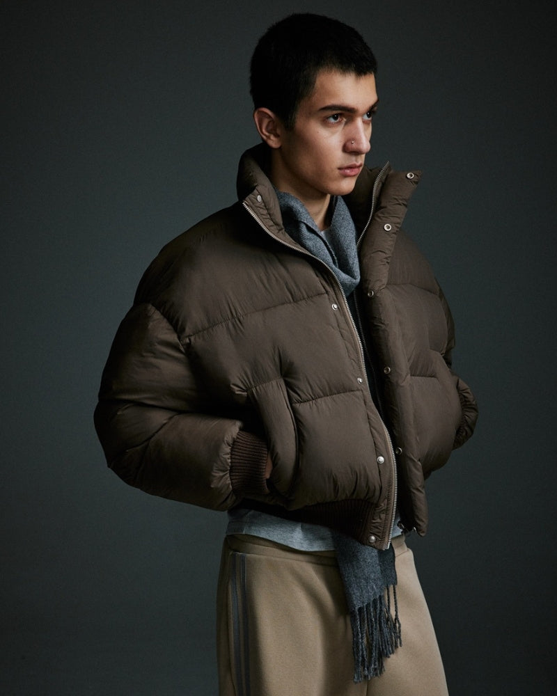 Cropped Puffer Down Jacket