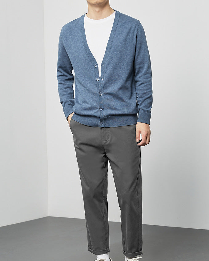 The Mimaike Essential V-Neck Knit Cardigan