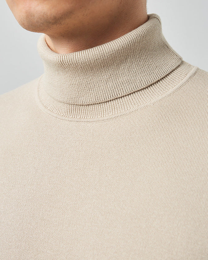 The Momeike Classic Solid Turtleneck Sweater
