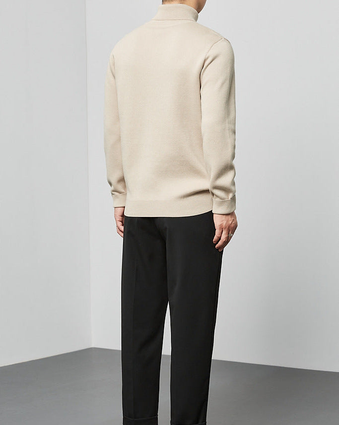The Momeike Classic Solid Turtleneck Sweater