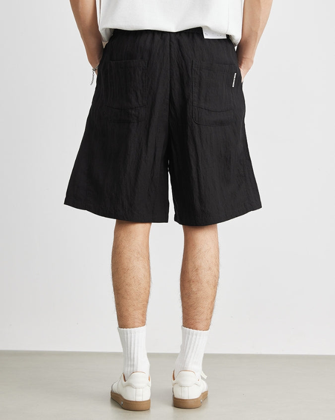 Wide Relaxed Linen Shorts