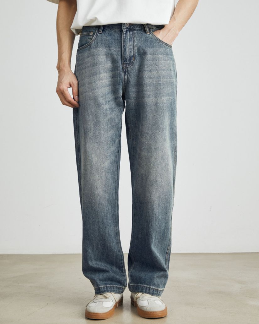 Classic Fade Straight-Leg Jeans