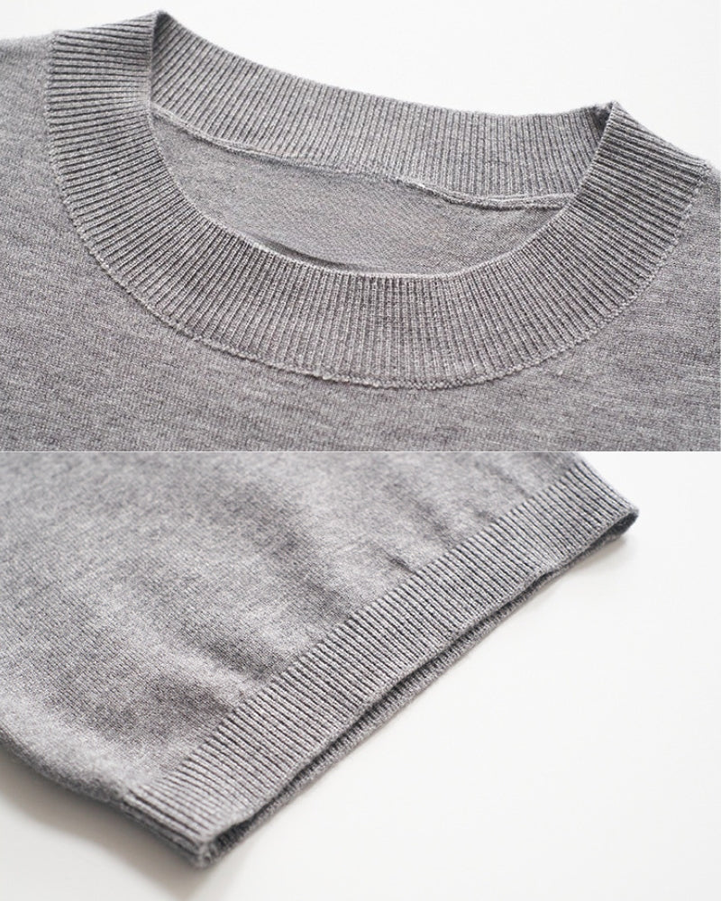 Long Elbow Sleeve Crewneck T-Shirt