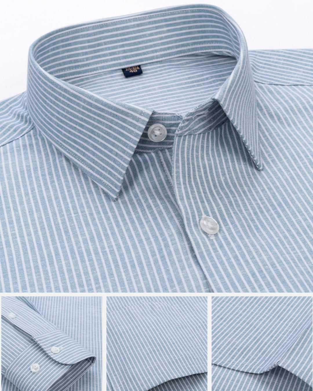 Stripe Oxford Shirt - Coastal Blue
