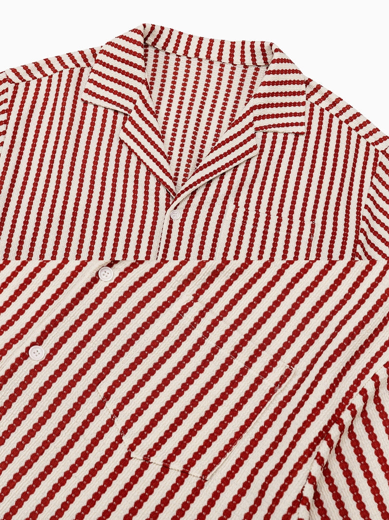 Short Sleeve Striped Resort Shirt