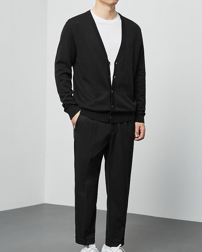 The Mimaike Essential V-Neck Knit Cardigan