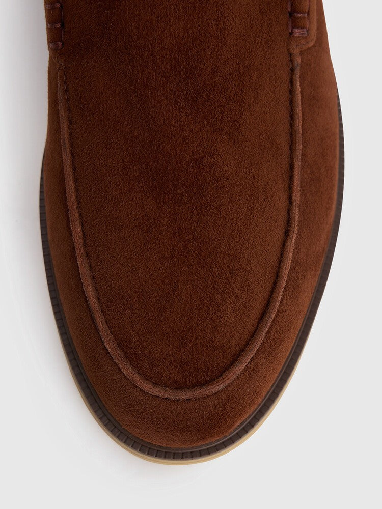Bordeaux Suede loafers
