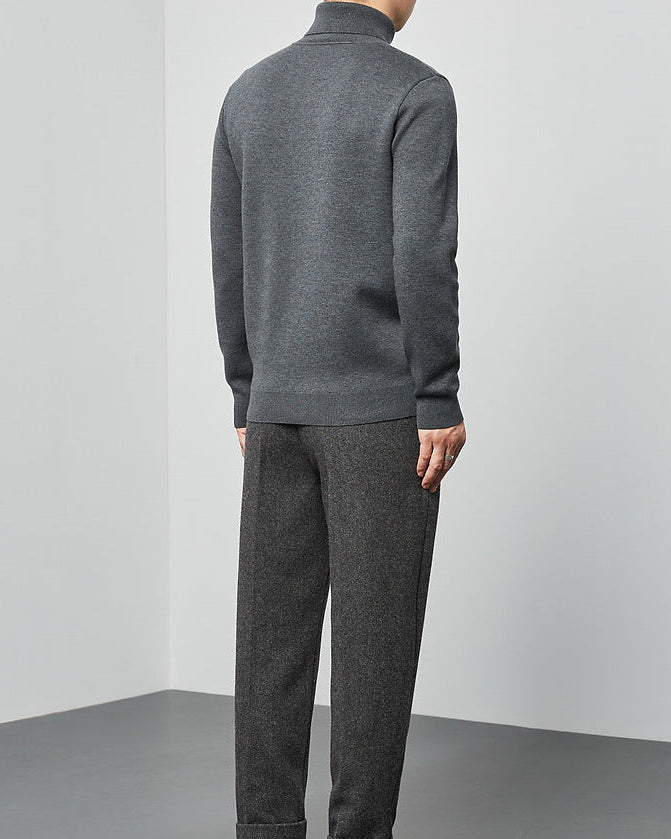 The Momeike Classic Solid Turtleneck Sweater